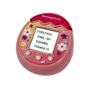 Tamagotchi Pix Pink Floral Edition Digital Pet (Like New) – Batteries Included 🌸